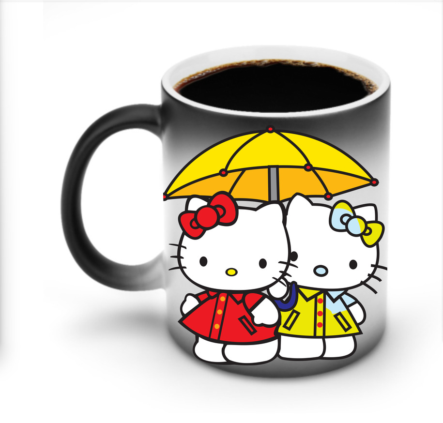 （画像用） Hello Kitty ハローキティ 温度変色マグカップ