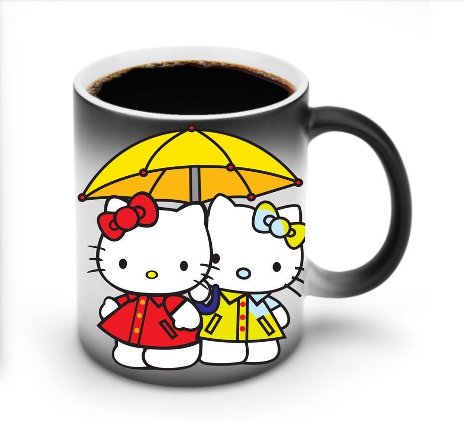 （画像用） Hello Kitty ハローキティ 温度変色マグカップ