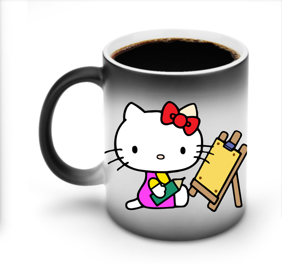 （画像用） Hello Kitty ハローキティ 温度変色マグカップ