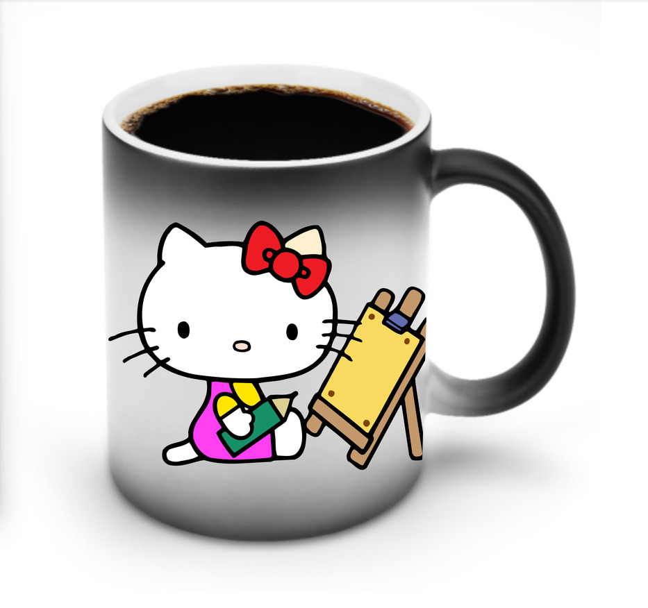 （画像用） Hello Kitty ハローキティ 温度変色マグカップ