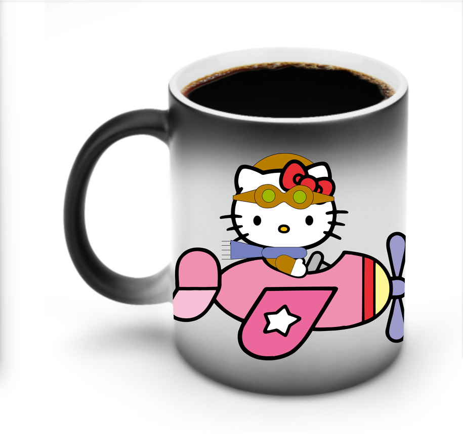 （画像用） Hello Kitty ハローキティ 温度変色マグカップ