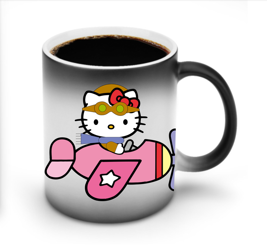 （画像用） Hello Kitty ハローキティ 温度変色マグカップ