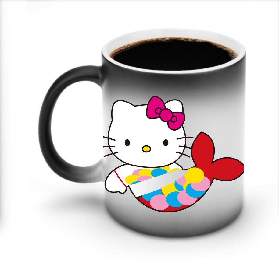 （画像用） Hello Kitty ハローキティ 温度変色マグカップ