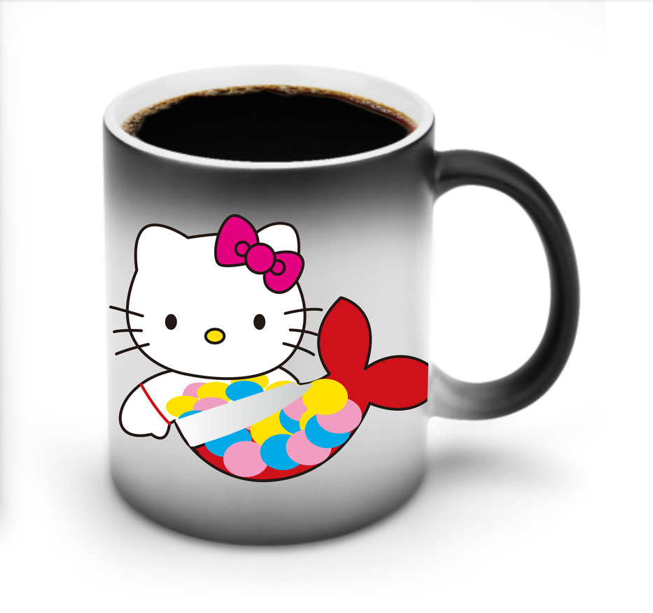 （画像用） Hello Kitty ハローキティ 温度変色マグカップ