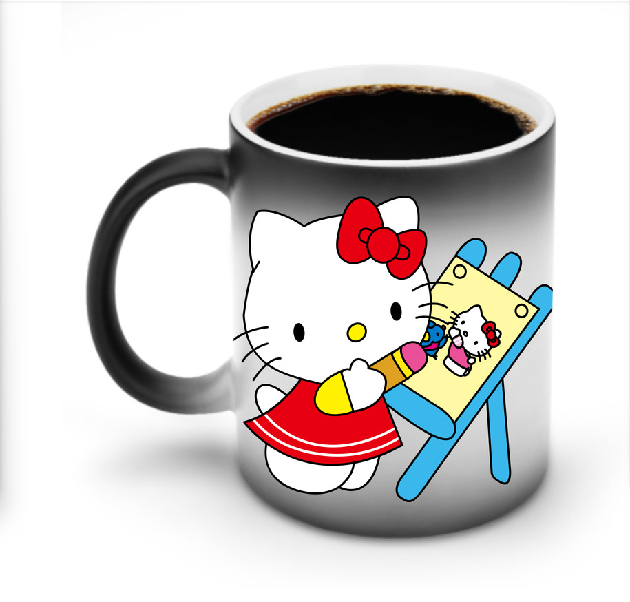 （画像用） Hello Kitty ハローキティ 温度変色マグカップ