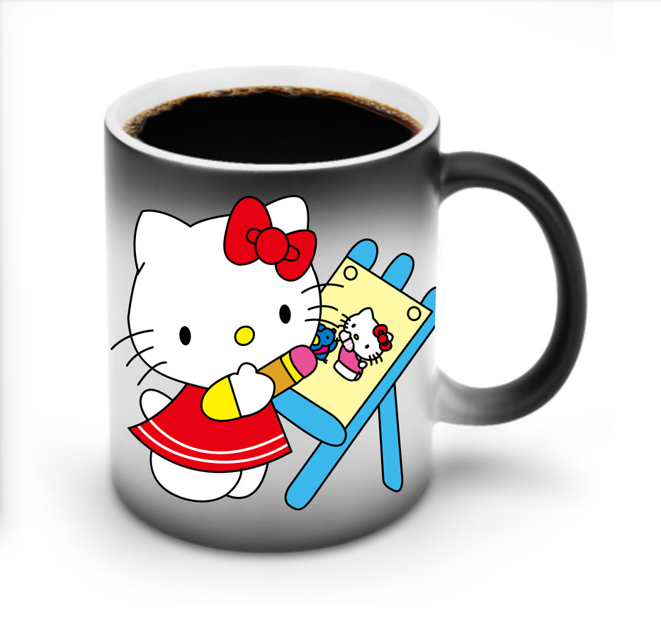 （画像用） Hello Kitty ハローキティ 温度変色マグカップ