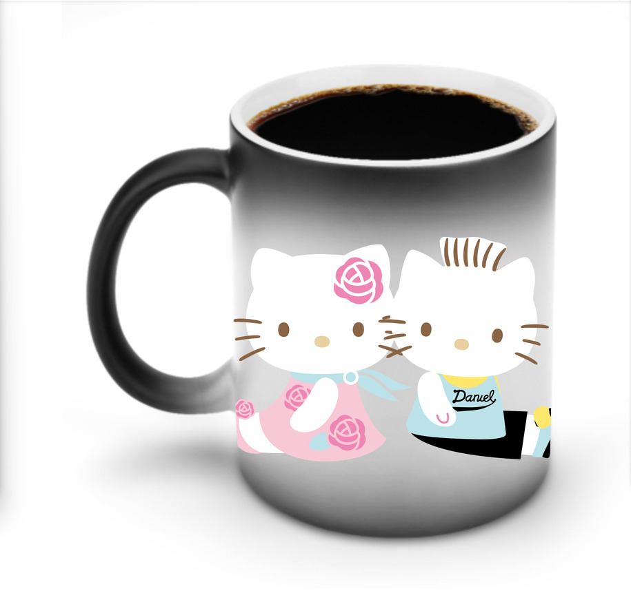 （画像用） Hello Kitty ハローキティ 温度変色マグカップ