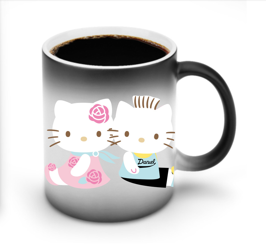 （画像用） Hello Kitty ハローキティ 温度変色マグカップ