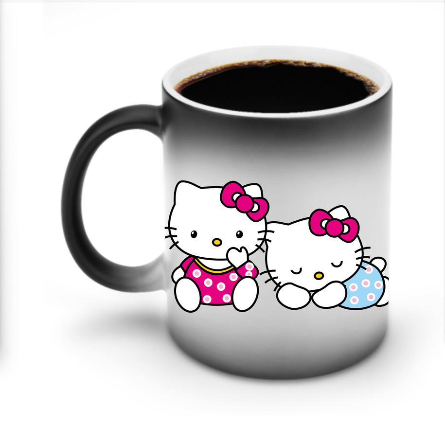 （画像用） Hello Kitty ハローキティ 温度変色マグカップ