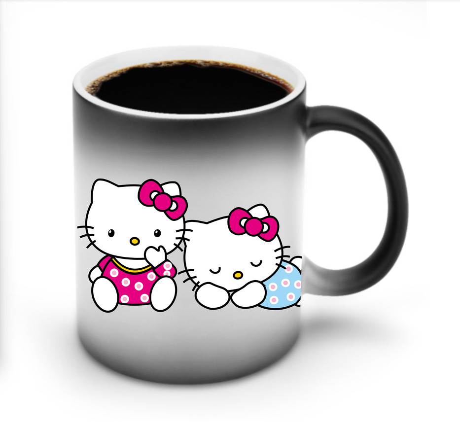 （画像用） Hello Kitty ハローキティ 温度変色マグカップ
