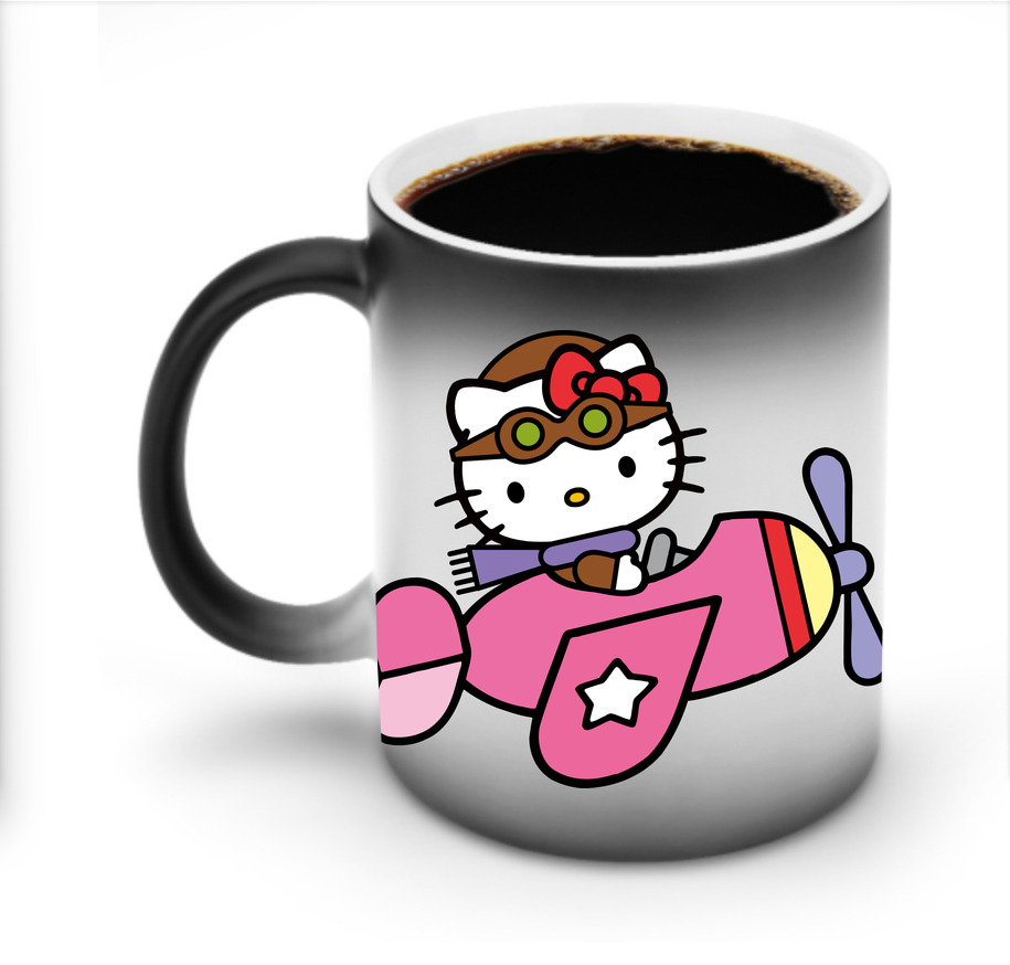 （画像用） Hello Kitty ハローキティ 温度変色マグカップ