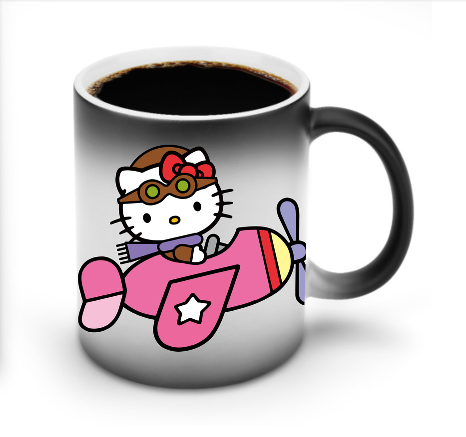 （画像用） Hello Kitty ハローキティ 温度変色マグカップ
