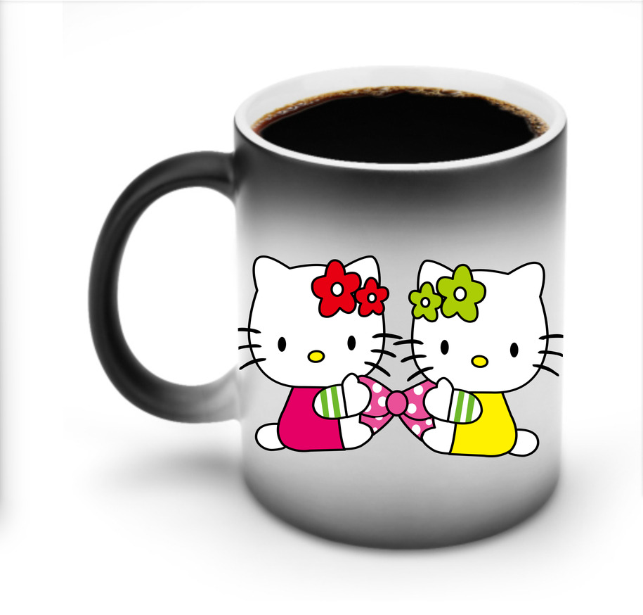 （画像用） Hello Kitty ハローキティ 温度変色マグカップ