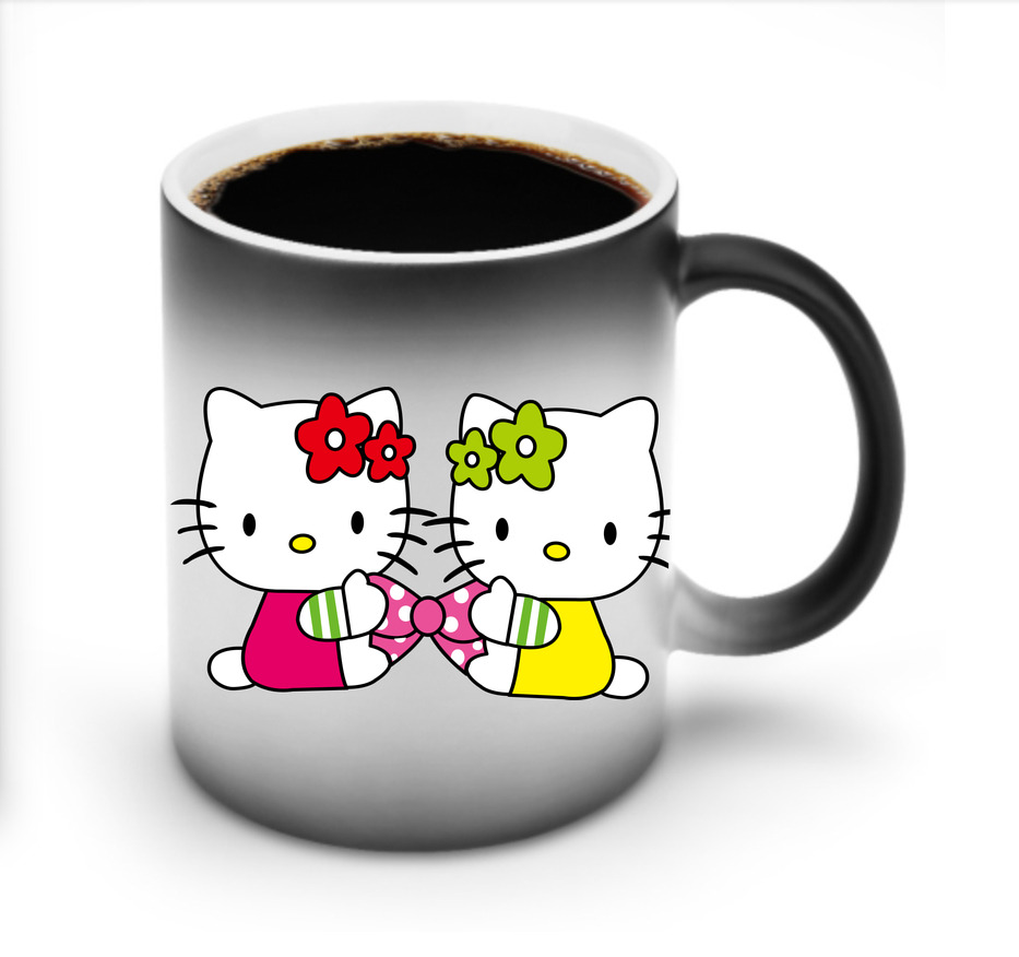 （画像用） Hello Kitty ハローキティ 温度変色マグカップ