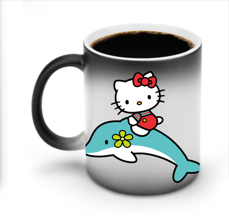 （画像用） Hello Kitty ハローキティ 温度変色マグカップ