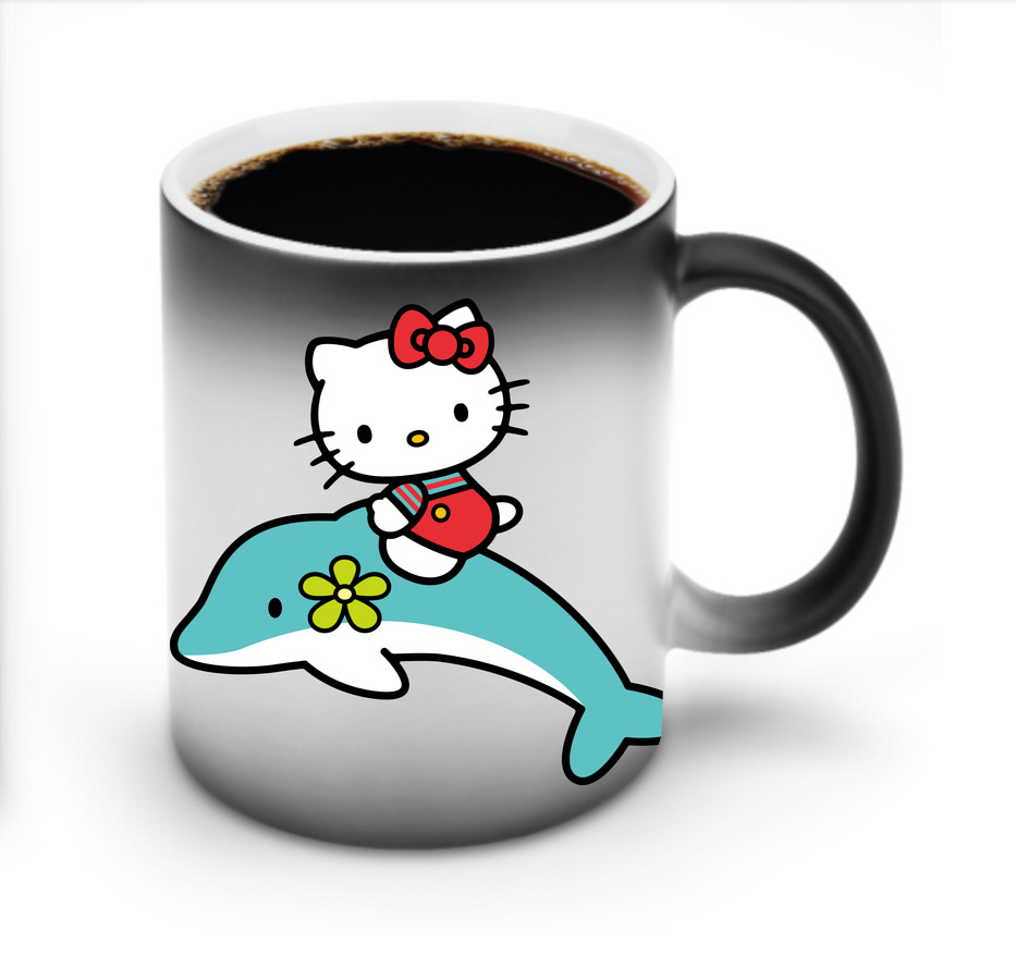 （画像用） Hello Kitty ハローキティ 温度変色マグカップ
