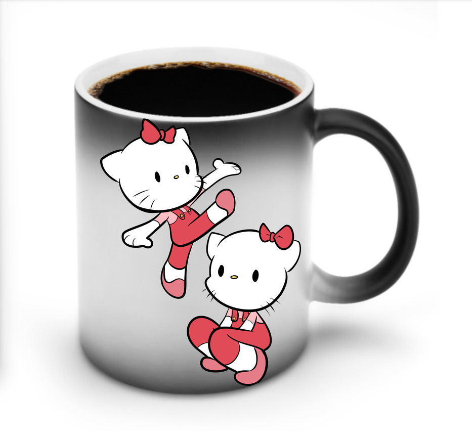 （画像用） Hello Kitty ハローキティ 温度変色マグカップ