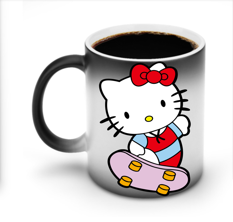 （画像用） Hello Kitty ハローキティ 温度変色マグカップ