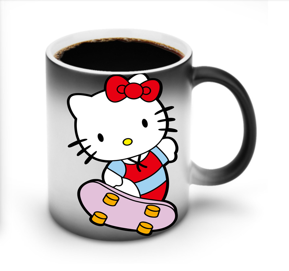 （画像用） Hello Kitty ハローキティ 温度変色マグカップ