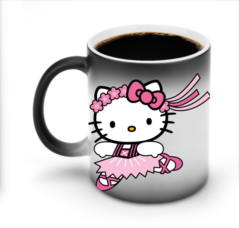 （画像用） Hello Kitty ハローキティ 温度変色マグカップ