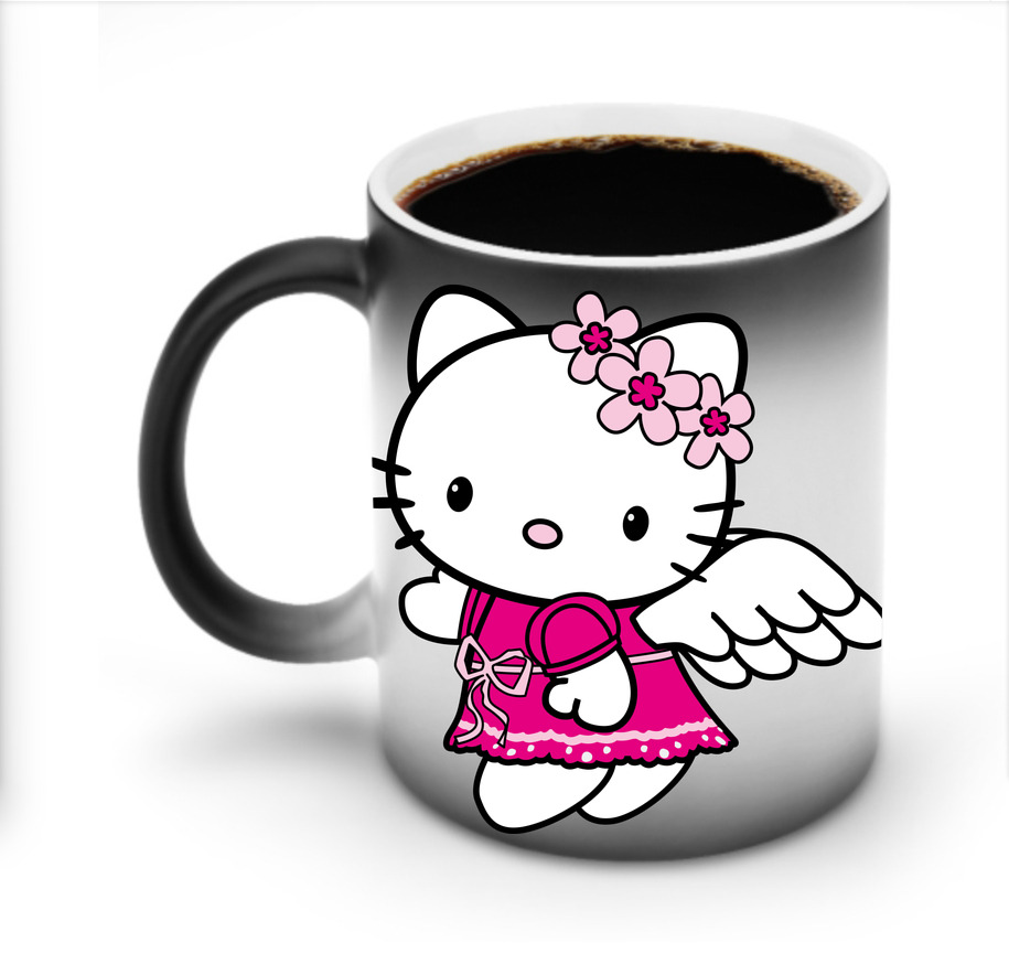 （画像用） Hello Kitty ハローキティ 温度変色マグカップ