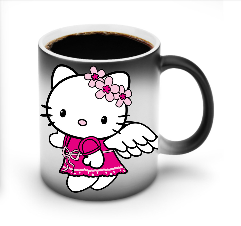 （画像用） Hello Kitty ハローキティ 温度変色マグカップ
