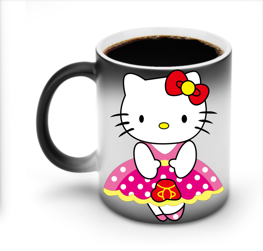 （画像用） Hello Kitty ハローキティ 温度変色マグカップ