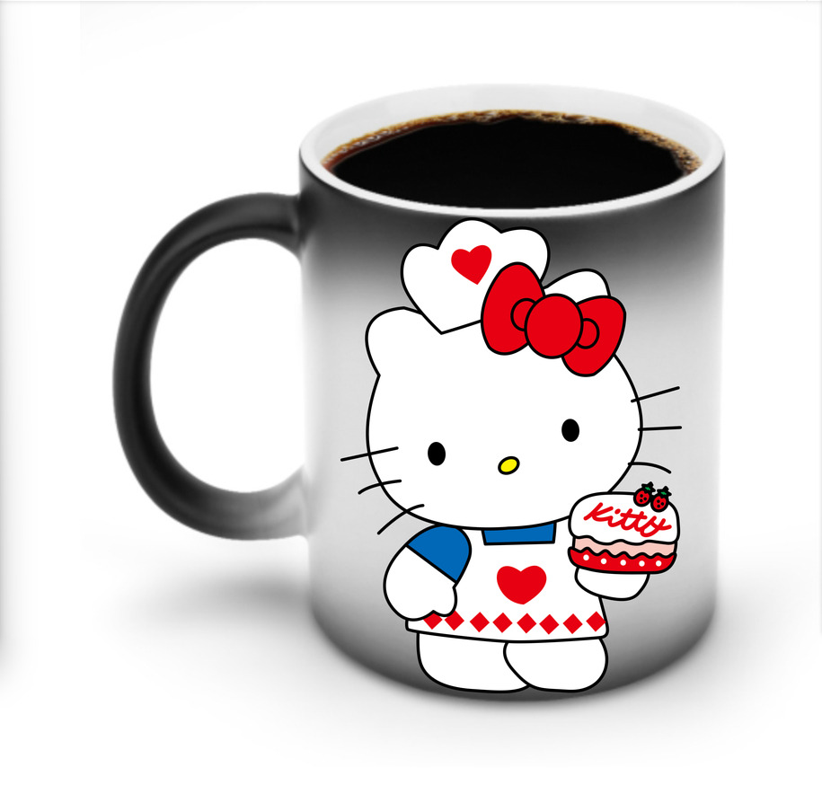 （画像用） Hello Kitty ハローキティ 温度変色マグカップ