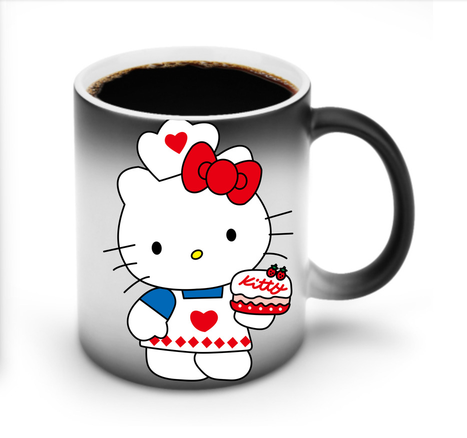 （画像用） Hello Kitty ハローキティ 温度変色マグカップ