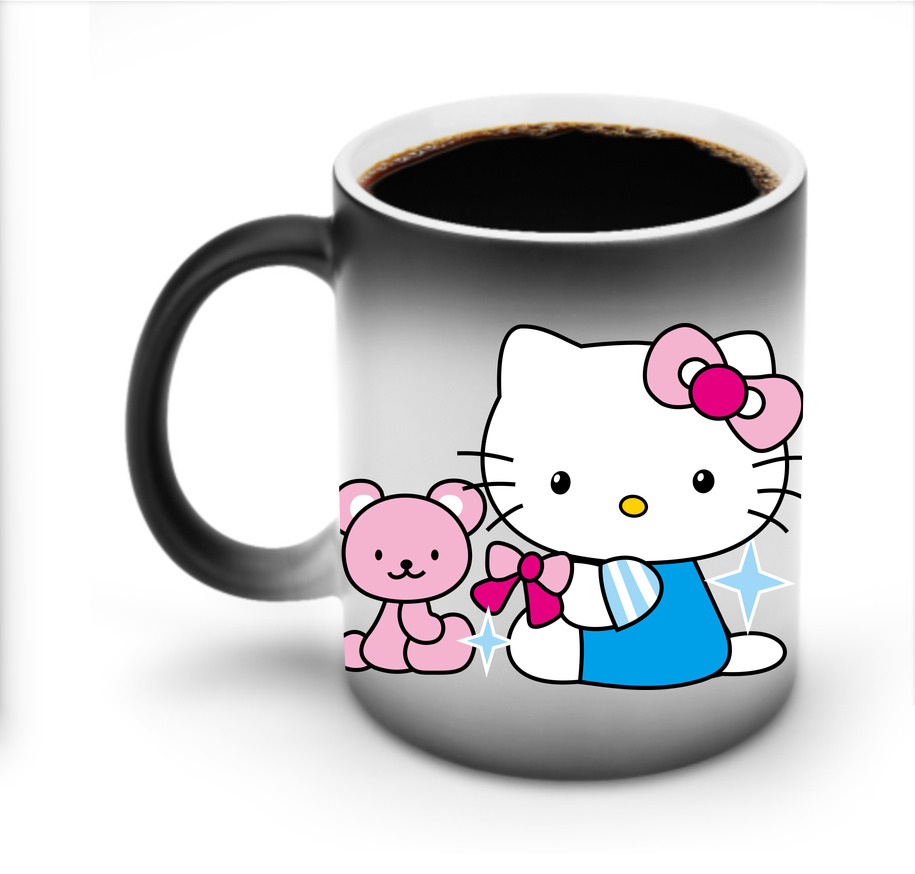 （画像用） Hello Kitty ハローキティ 温度変色マグカップ