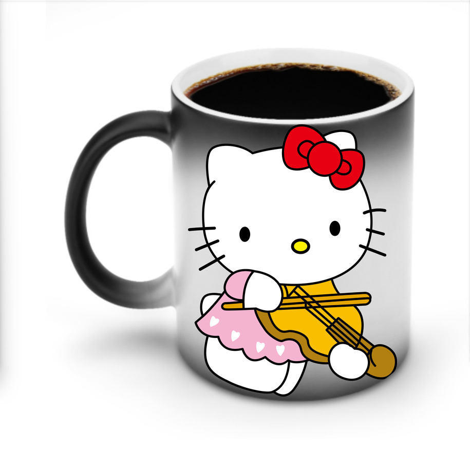 （画像用） Hello Kitty ハローキティ 温度変色マグカップ