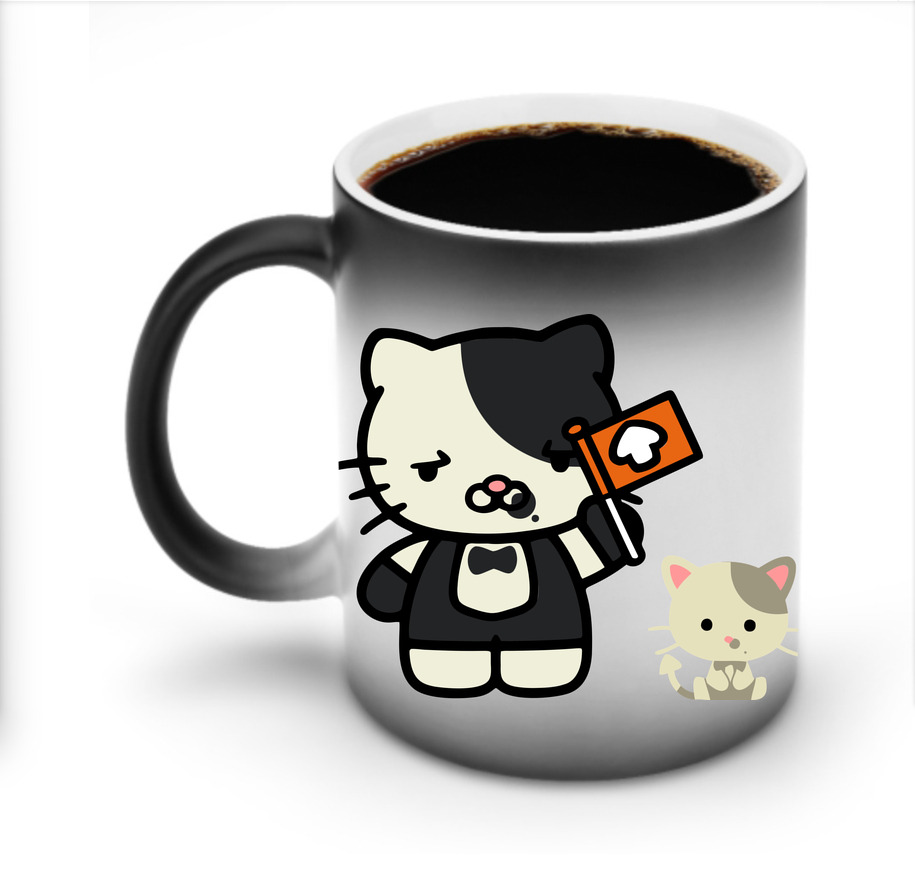 （画像用） Hello Kitty ハローキティ 温度変色マグカップ