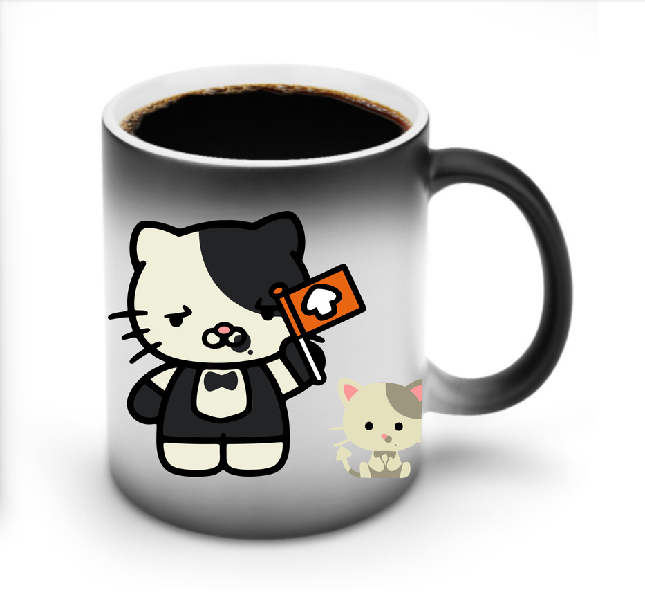 （画像用） Hello Kitty ハローキティ 温度変色マグカップ