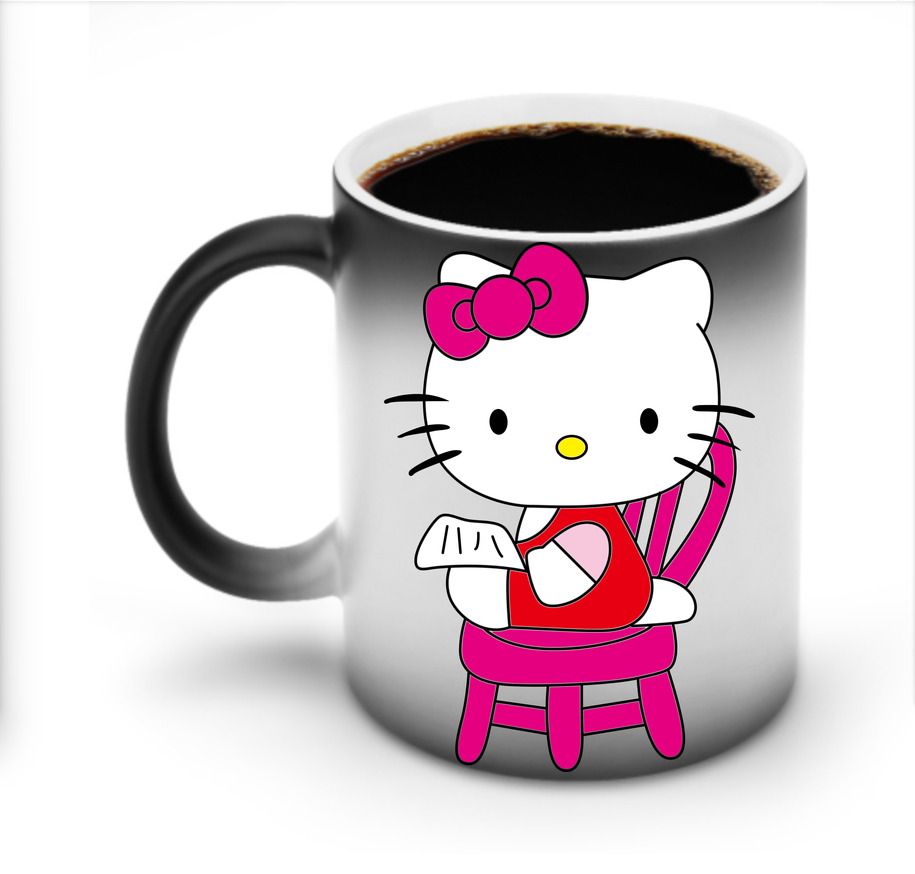 （画像用） Hello Kitty ハローキティ 温度変色マグカップ