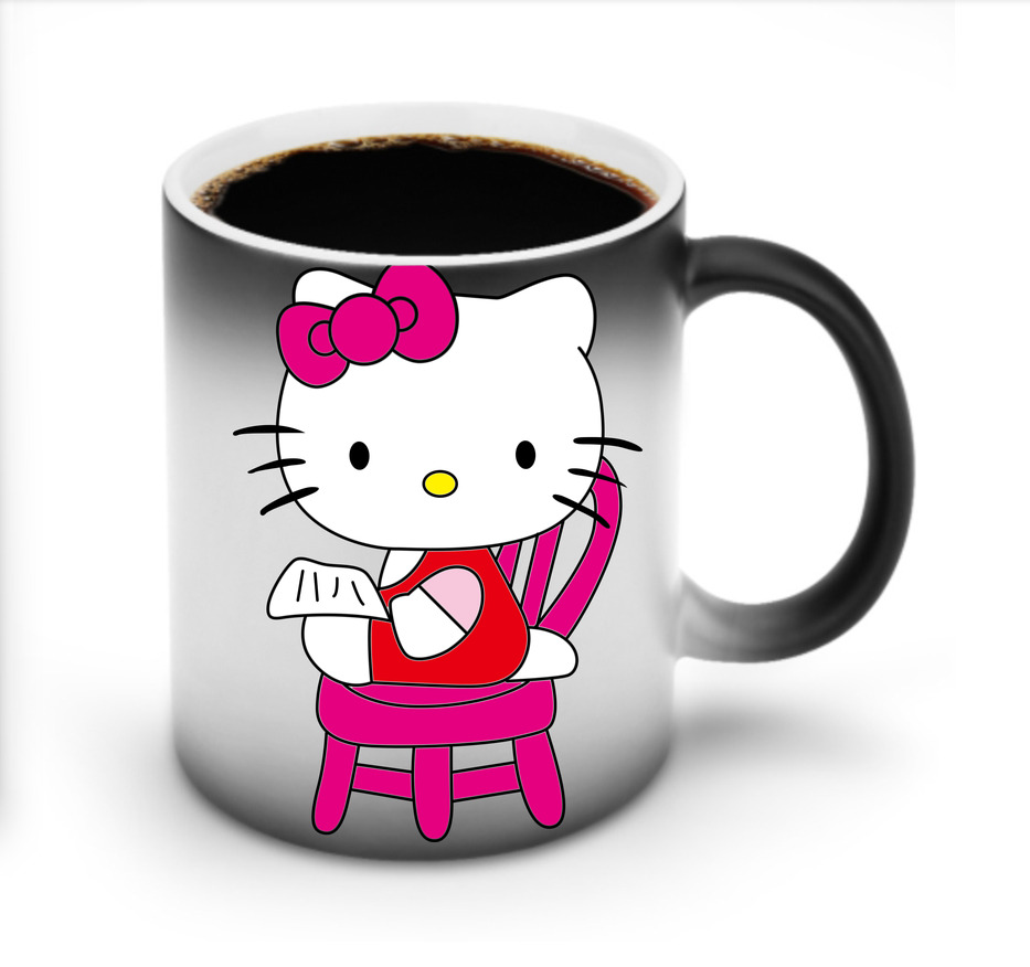 （画像用） Hello Kitty ハローキティ 温度変色マグカップ