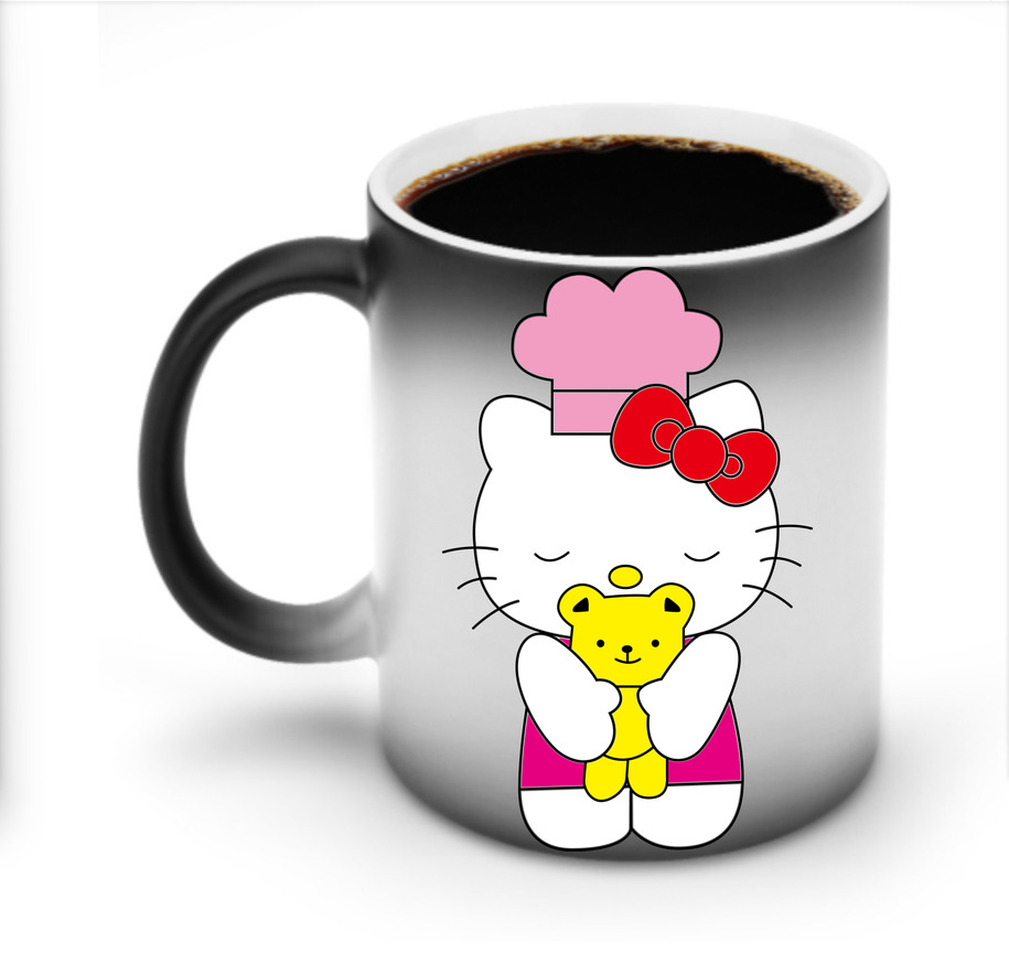 （画像用） Hello Kitty ハローキティ 温度変色マグカップ