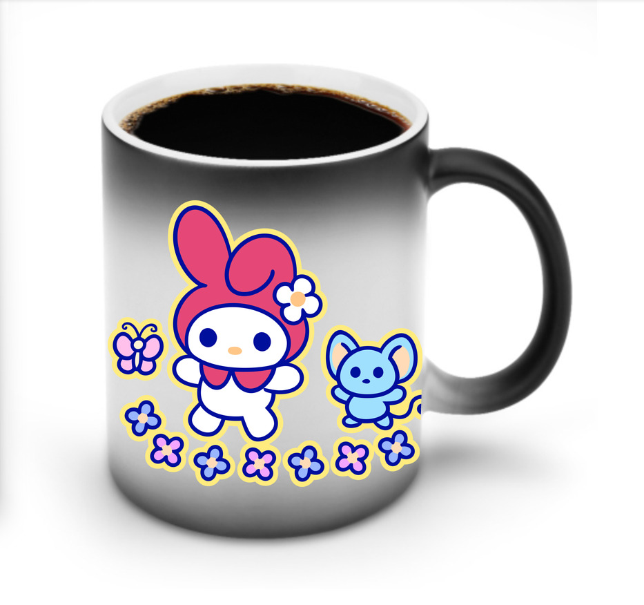 （画像用） Hello Kitty ハローキティ 温度変色マグカップ