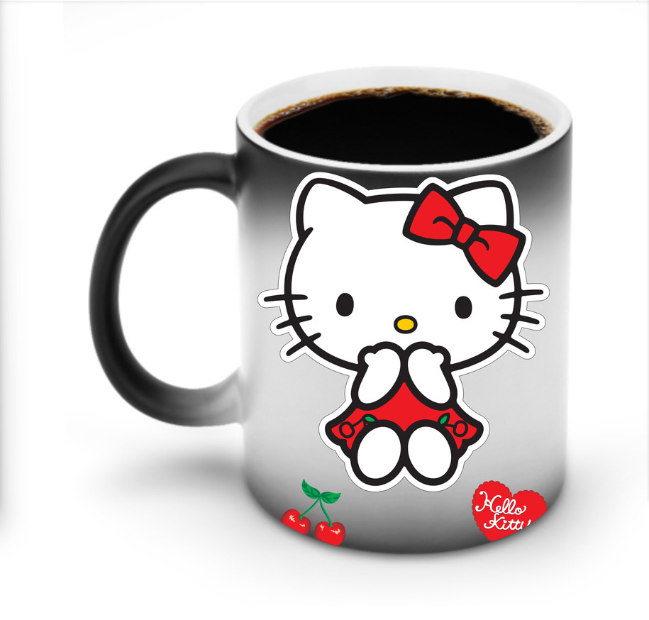 （画像用） Hello Kitty ハローキティ 温度変色マグカップ