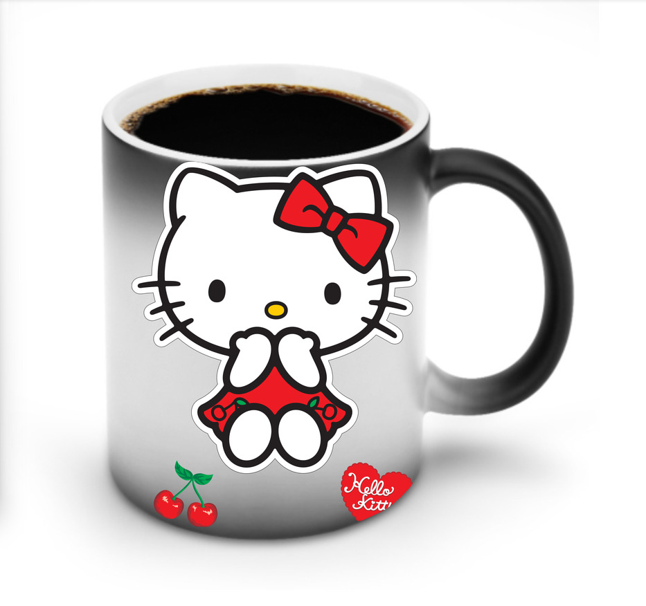 （画像用） Hello Kitty ハローキティ 温度変色マグカップ