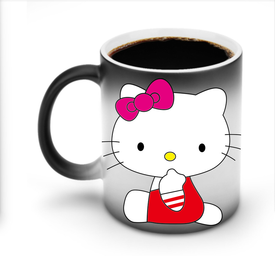 （画像用） Hello Kitty ハローキティ 温度変色マグカップ