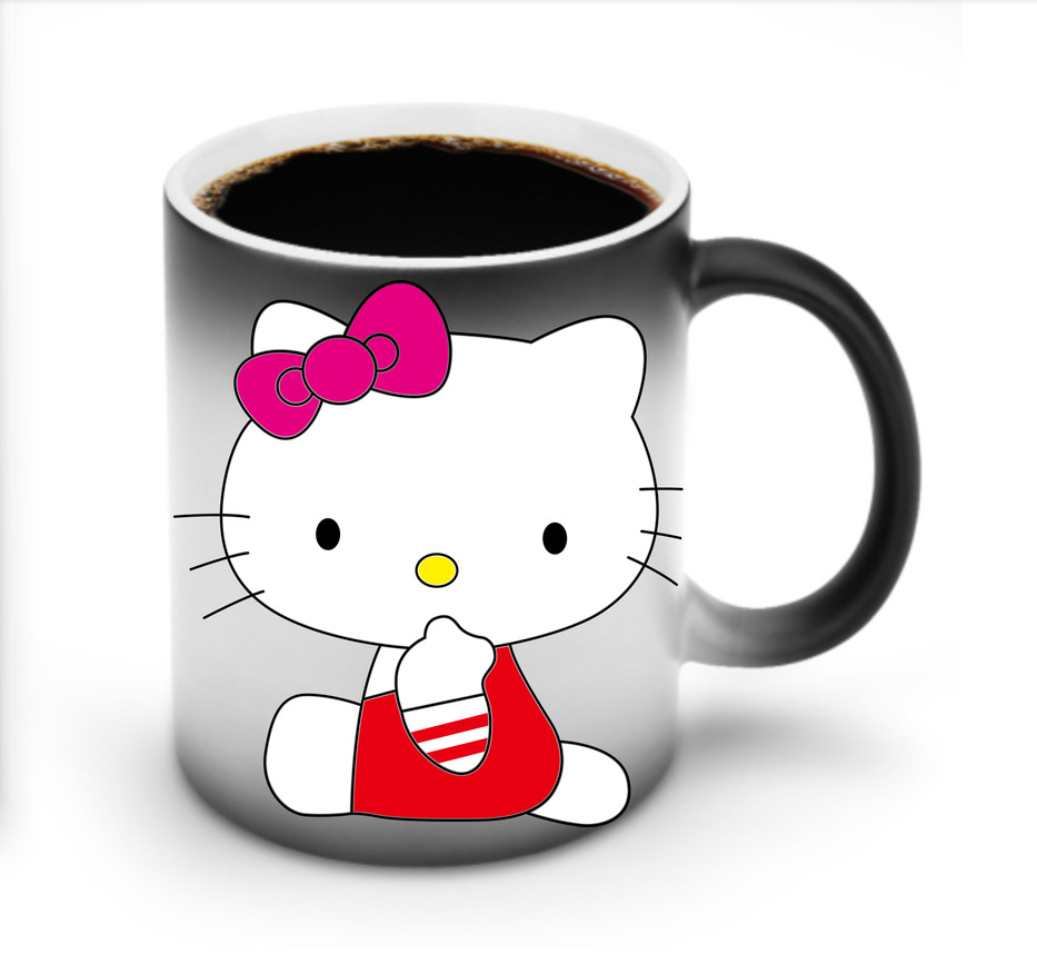 （画像用） Hello Kitty ハローキティ 温度変色マグカップ