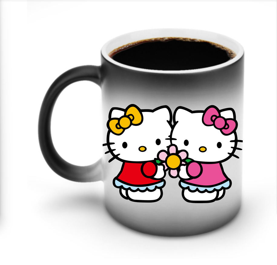 （画像用） Hello Kitty ハローキティ 温度変色マグカップ