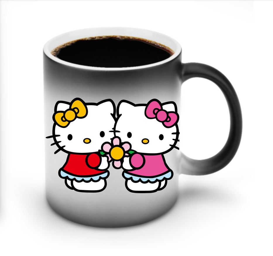 （画像用） Hello Kitty ハローキティ 温度変色マグカップ