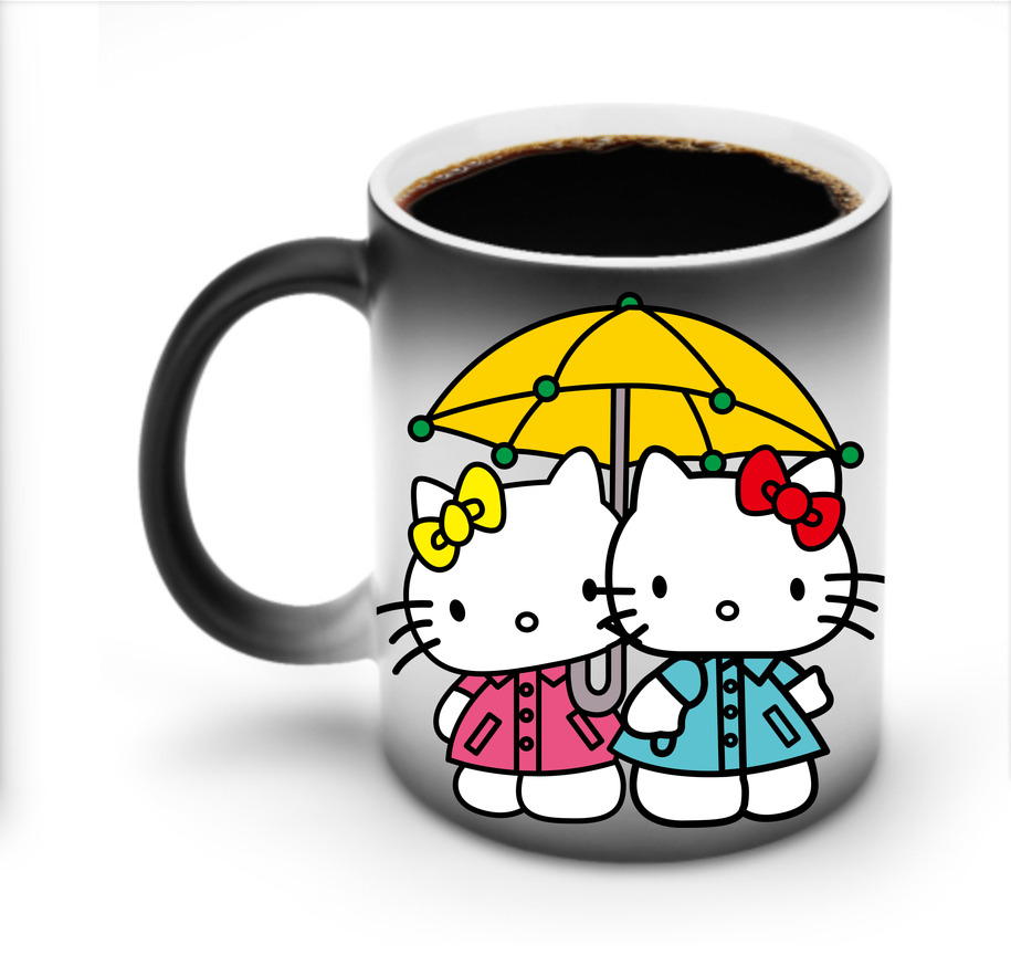 （画像用） Hello Kitty ハローキティ 温度変色マグカップ