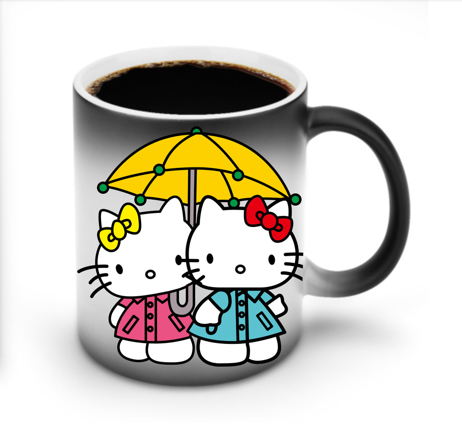 （画像用） Hello Kitty ハローキティ 温度変色マグカップ