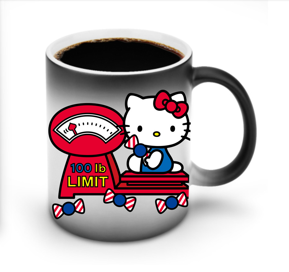 （画像用） Hello Kitty ハローキティ 温度変色マグカップ