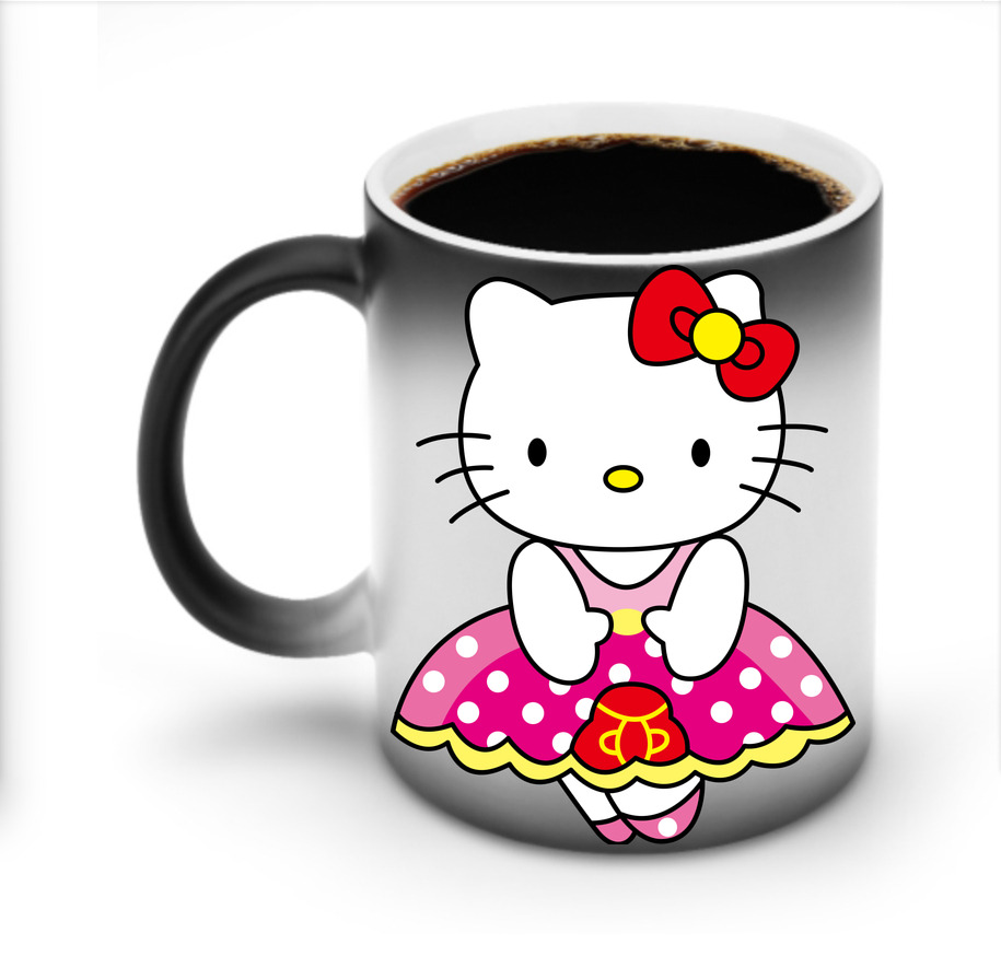 （画像用） Hello Kitty ハローキティ 温度変色マグカップ