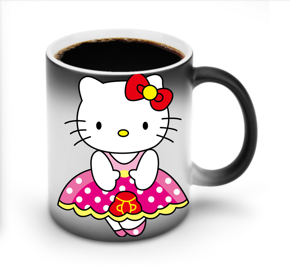 （画像用） Hello Kitty ハローキティ 温度変色マグカップ