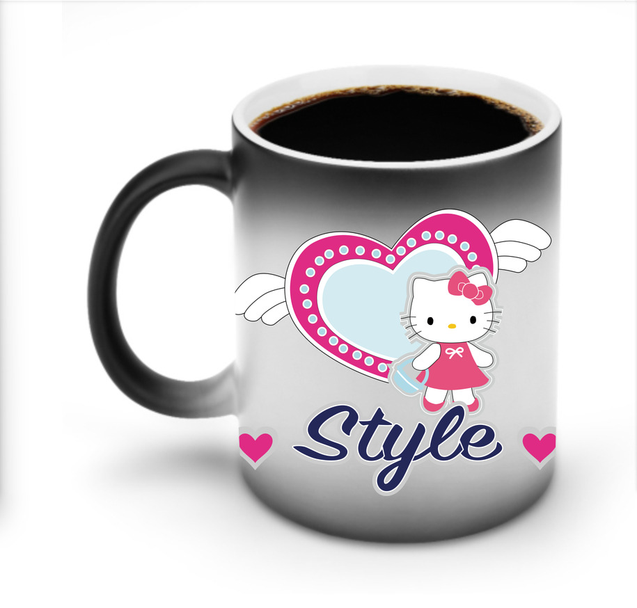 （画像用） Hello Kitty ハローキティ 温度変色マグカップ