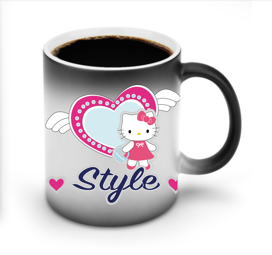 （画像用） Hello Kitty ハローキティ 温度変色マグカップ